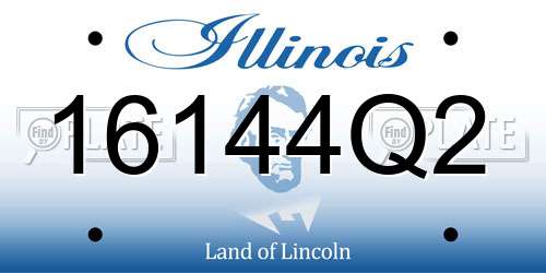 16144Q2 Illinois License Plate
