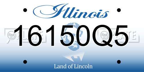 16150Q5 Illinois License Plate