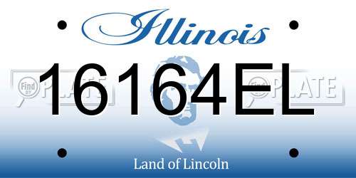 16164EL Illinois License Plate