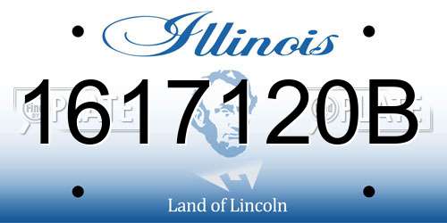 1617120B Illinois License Plate