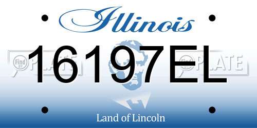 16197EL Illinois License Plate