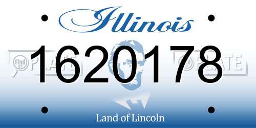 1620178 Illinois License Plate