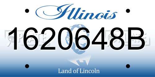 1620648B Illinois License Plate