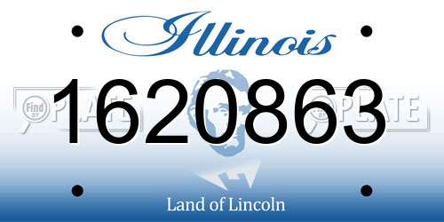 1620863 Illinois License Plate