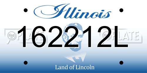 162212L Illinois License Plate