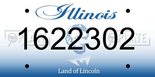 1622302 Illinois License Plate