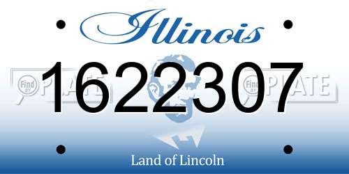 1622307 Illinois License Plate
