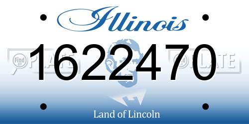 1622470 Illinois License Plate