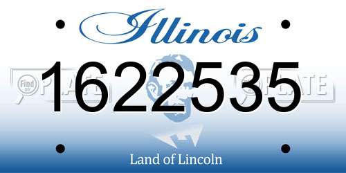 1622535 Illinois License Plate