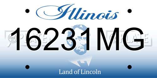 16231MG Illinois License Plate