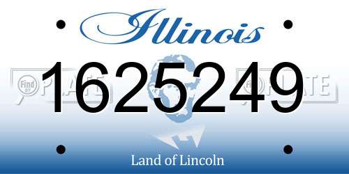 1625249 Illinois License Plate