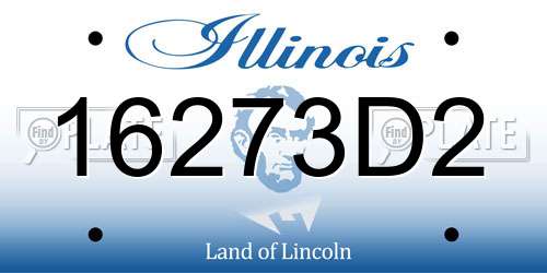 16273D2 Illinois License Plate