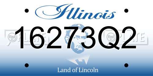 16273Q2 Illinois License Plate