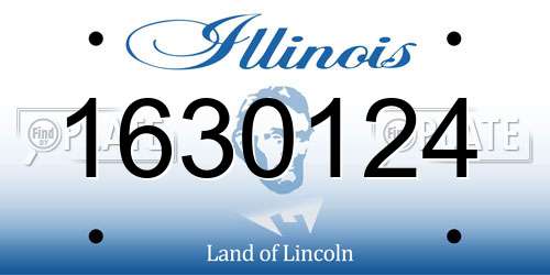 1630124 Illinois License Plate