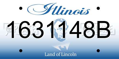 1631148B Illinois License Plate