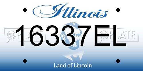 16337EL Illinois License Plate