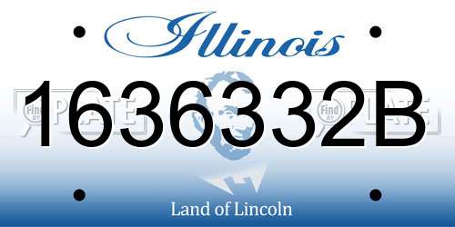 1636332B Illinois License Plate