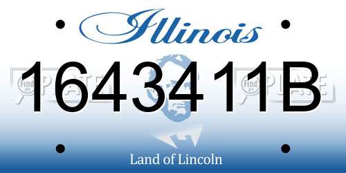1643411B Illinois License Plate