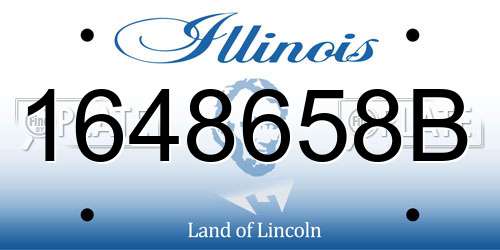 1648658B Illinois License Plate