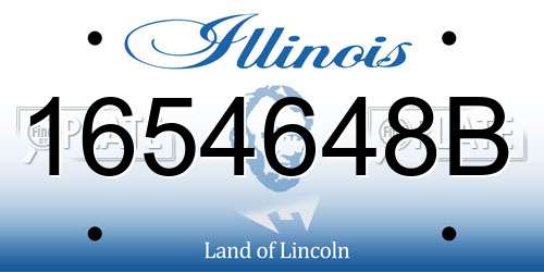 1654648B Illinois License Plate