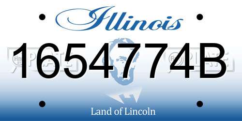 1654774B Illinois License Plate