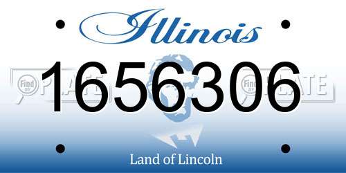 1656306 Illinois License Plate