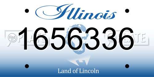 1656336 Illinois License Plate