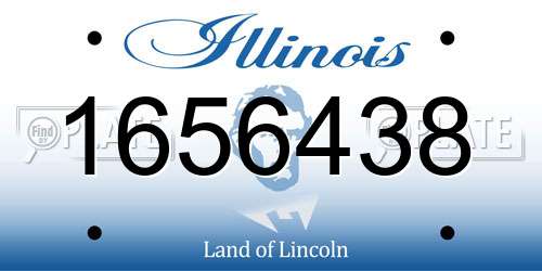 1656438 Illinois License Plate