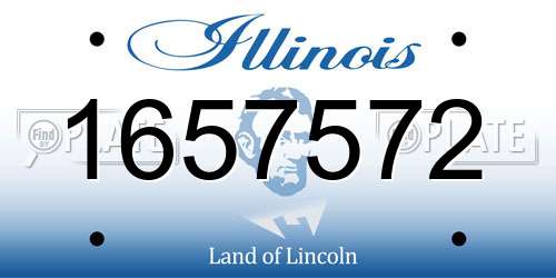 1657572 Illinois License Plate
