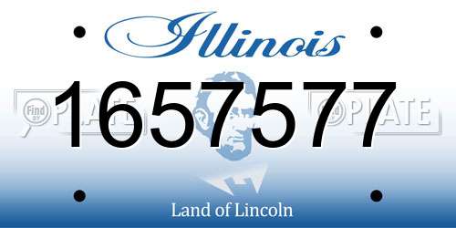 1657577 Illinois License Plate