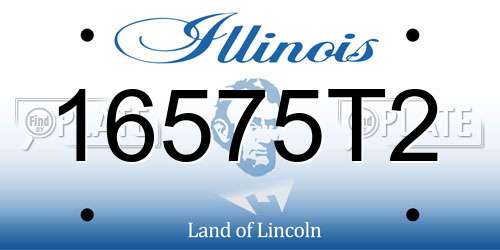 16575T2 Illinois License Plate