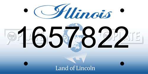 1657822 Illinois License Plate