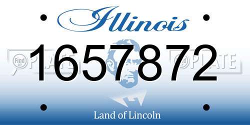 1657872 Illinois License Plate