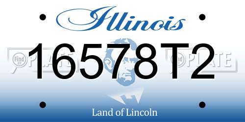 16578T2 Illinois License Plate