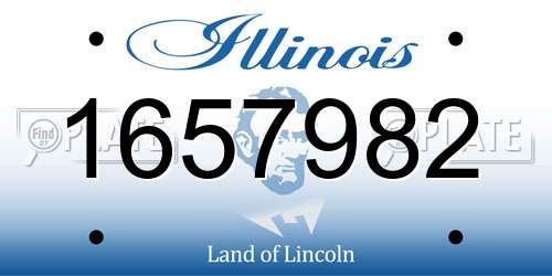 1657982 Illinois License Plate