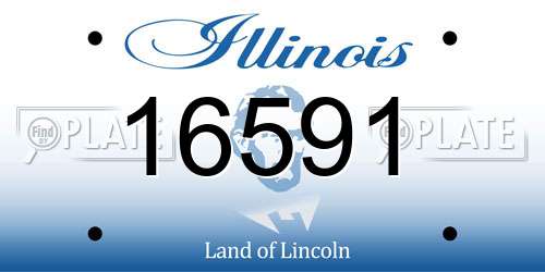 16591 Illinois License Plate