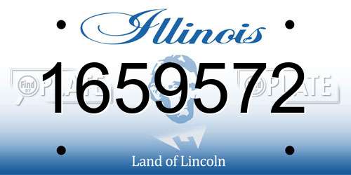 1659572 Illinois License Plate