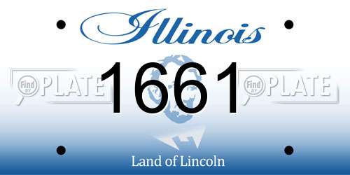 1661 Illinois License Plate