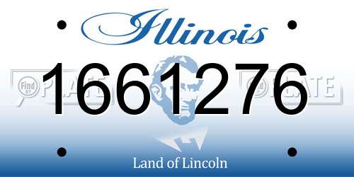 1661276 Illinois License Plate
