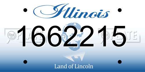 1662215 Illinois License Plate