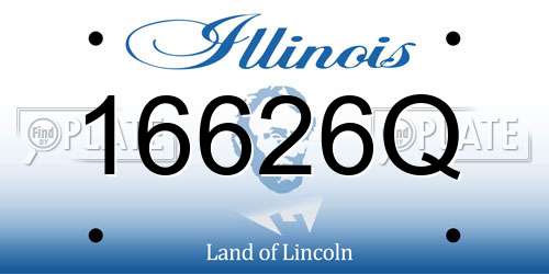 16626Q Illinois License Plate
