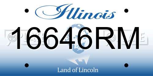 16646RM Illinois License Plate