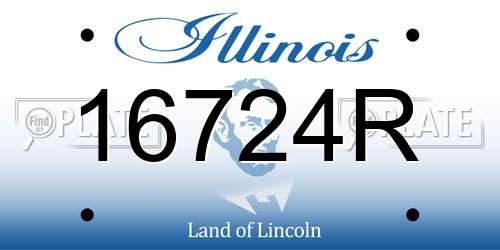16724R Illinois License Plate