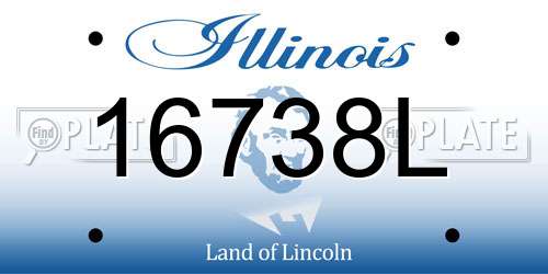 16738L Illinois License Plate