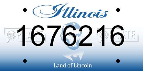 1676216 Illinois License Plate