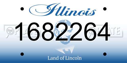 1682264 Illinois License Plate