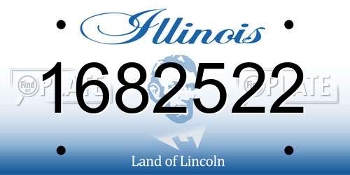 1682522 Illinois License Plate