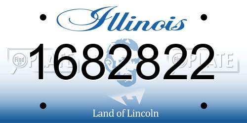 1682822 Illinois License Plate