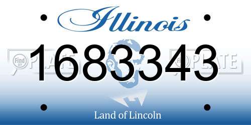 1683343 Illinois License Plate