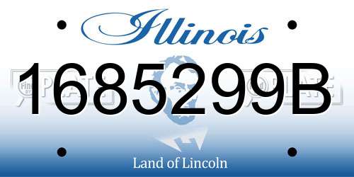 1685299B Illinois License Plate